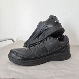 New Balance Abzorb Walking Shoe Men 11 Black 577BK Leather Athletic Workout Gym